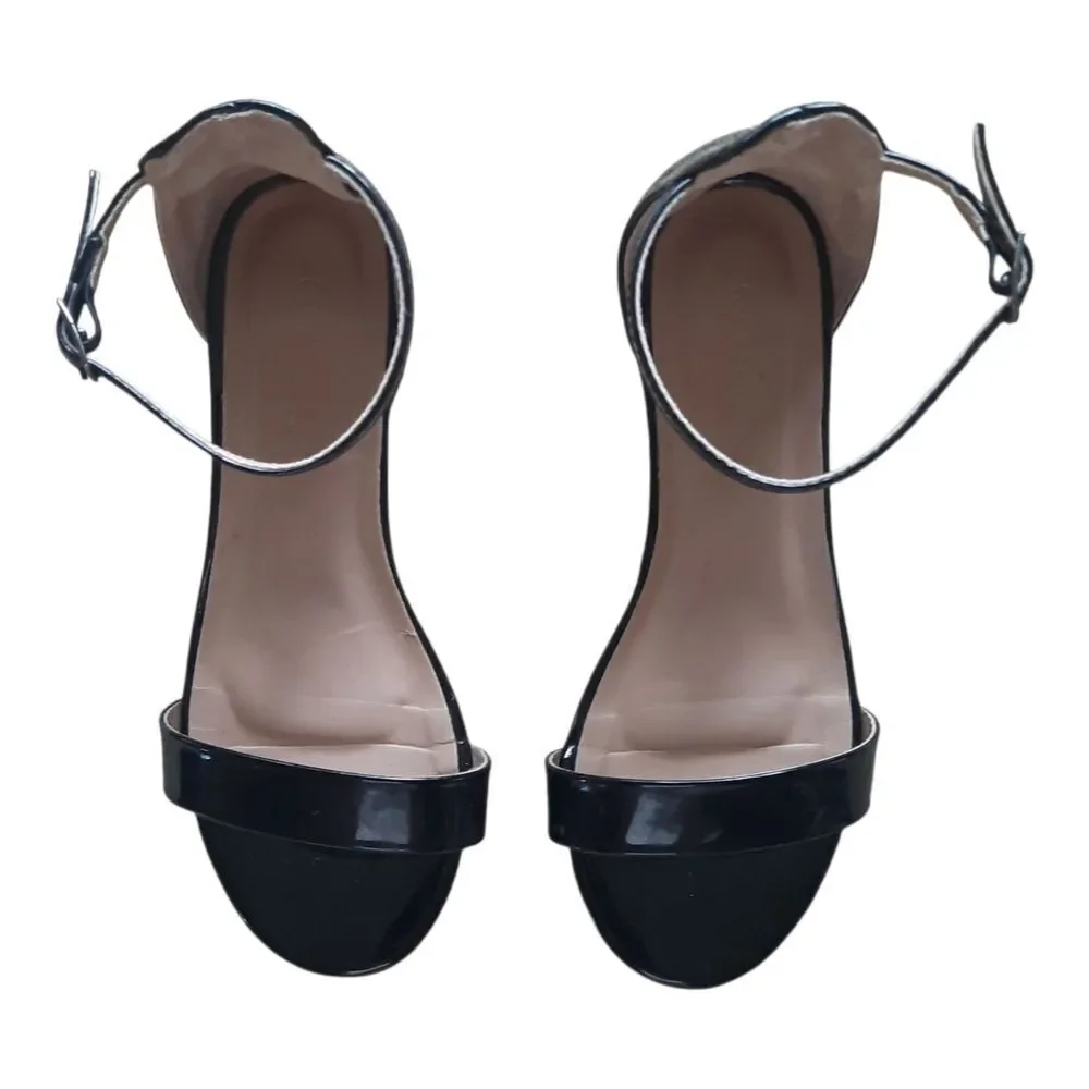 Link Shiny Black Kids Dress Shoes